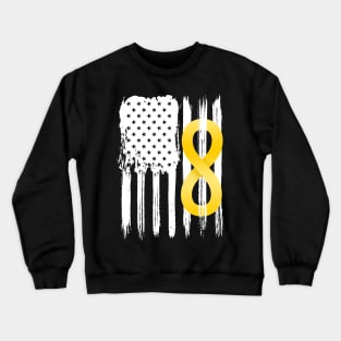 Autism Acceptance American Flag Crewneck Sweatshirt